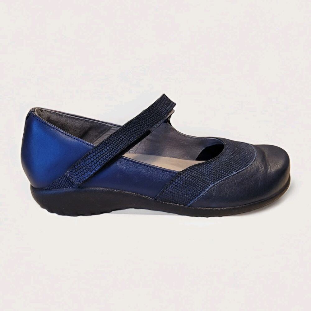 NAOT Blue Luga Mary Jane Shoes Size 39 US 8 to 8.5 Outdoor Comfort Preppy - Picture 7 of 13